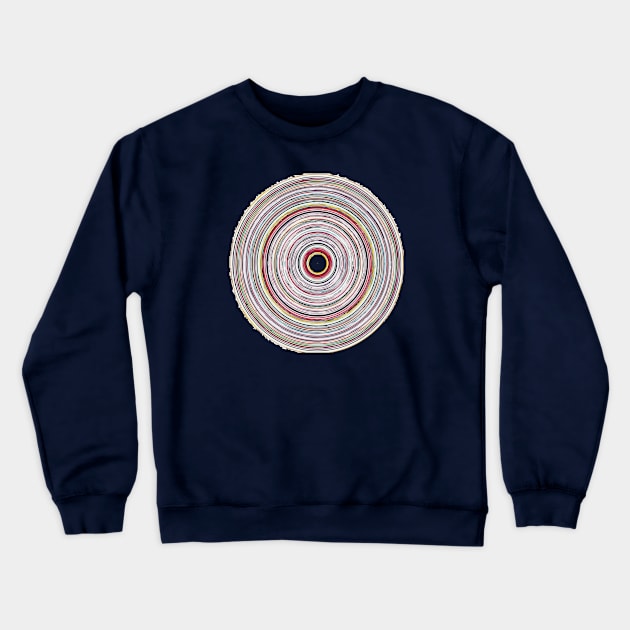 Colorful Circles Pattern - Painted by hand_Hand drawn Crewneck Sweatshirt by Tilila